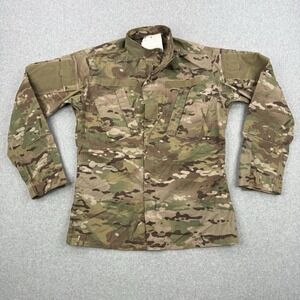 Military Jacket Mens‎ Small Long Multicam US Army Combat FRACU Flame Resistant